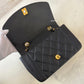 CHANEL Vintage Black Quilted Lambskin Small Diana Flap Bag 24KT Gold Plated Hardware Series 3