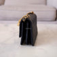 CHANEL 23S Black Caviar Wallet on Chain with Bag Charm Gold Hardware