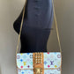 LOUIS VUITTON Courtney White Multicolour Murakami Clutch Bag Gold Hardware