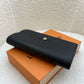 LOUIS VUITTON LV Sarah Black Monogram Empreinte Wallet Gold Hardware