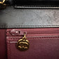 CHANEL Black Lambskin Turnlock Quilted Medium Half Flap Bag Gold Hardware