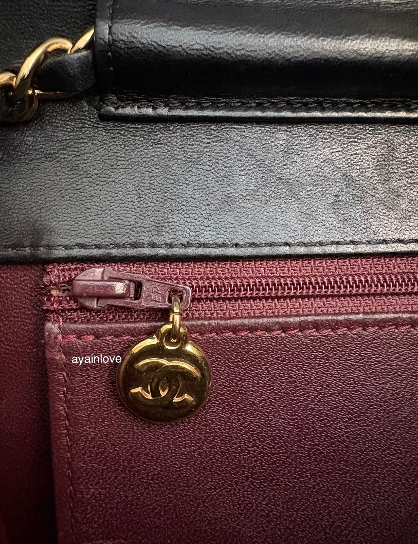 CHANEL Black Lambskin Turnlock Quilted Medium Half Flap Bag Gold Hardware
