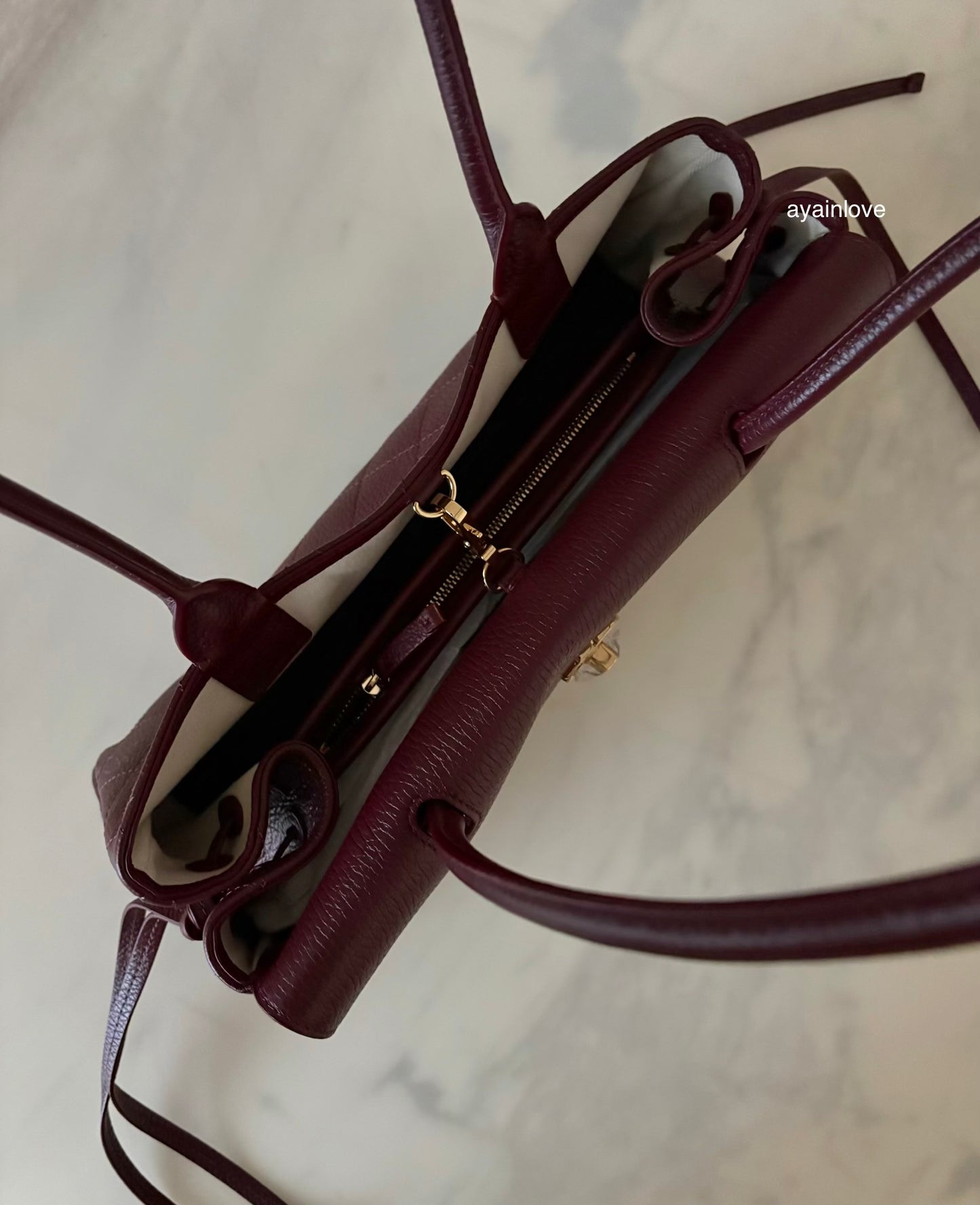 CHANEL 26S Burgundy Caviar Small Tote Urban Essential Bag Gold Hardware