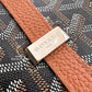 GOYARD Belvedere PM Goyardline Canvas/Calfskin Tan Black Messenger Bag Silver Hardware