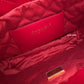 CHANEL Mini 22 Red Shiny Calf Skin Bag Gold Hardware