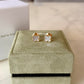 VAN CLEEF ARPELS VCA 18KT Yellow Gold White MOP Mother of Pearl Sweet Alhambra Earrings