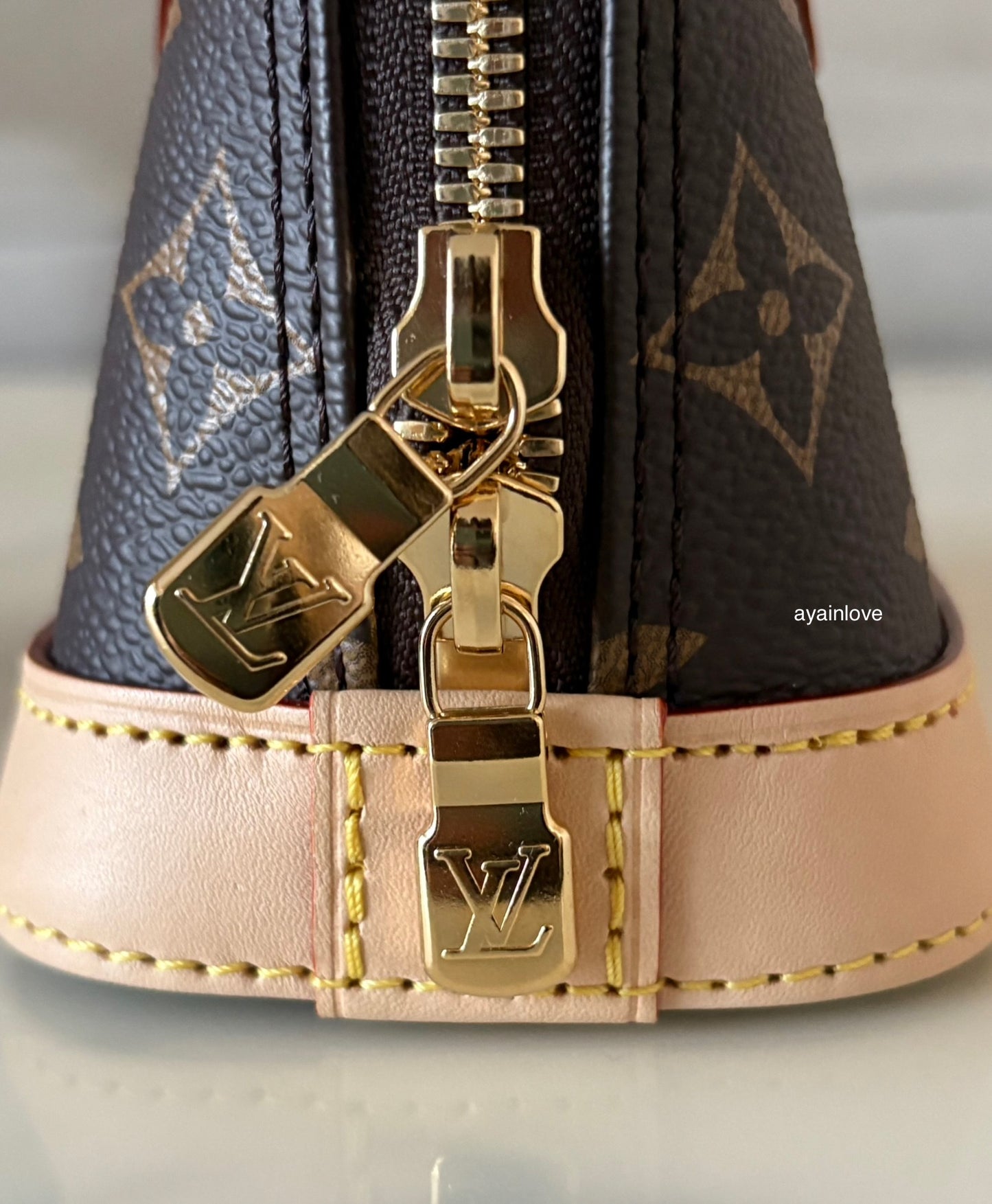 LOUIS VUITTON LV x TM Nano Alma Monogram Cherise Gold Hardware
