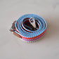 HERMES Multicolour 25 mm Pink Blue Yellow Strap 105 cm Palladium Hardware