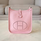 HERMES Mini Evelyne TPM 16 Amazone Rose Sakura Clemence Palladium Hardware W Stamp