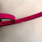 HERMES Pink Rose Mexico Leather Shopping Sac Bag Charm