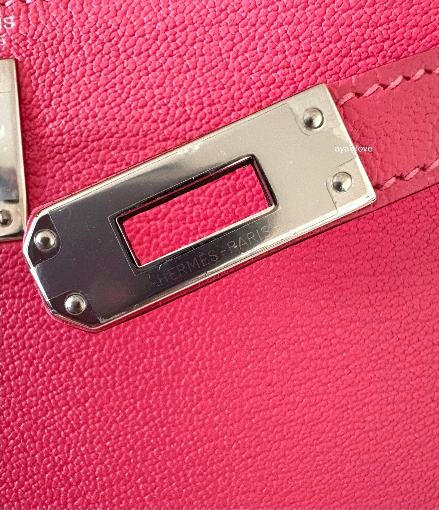HERMES Mini Kelly 20 Pink Rose Lipstick Chèvre Mysore Palladium Hardware D Stamp