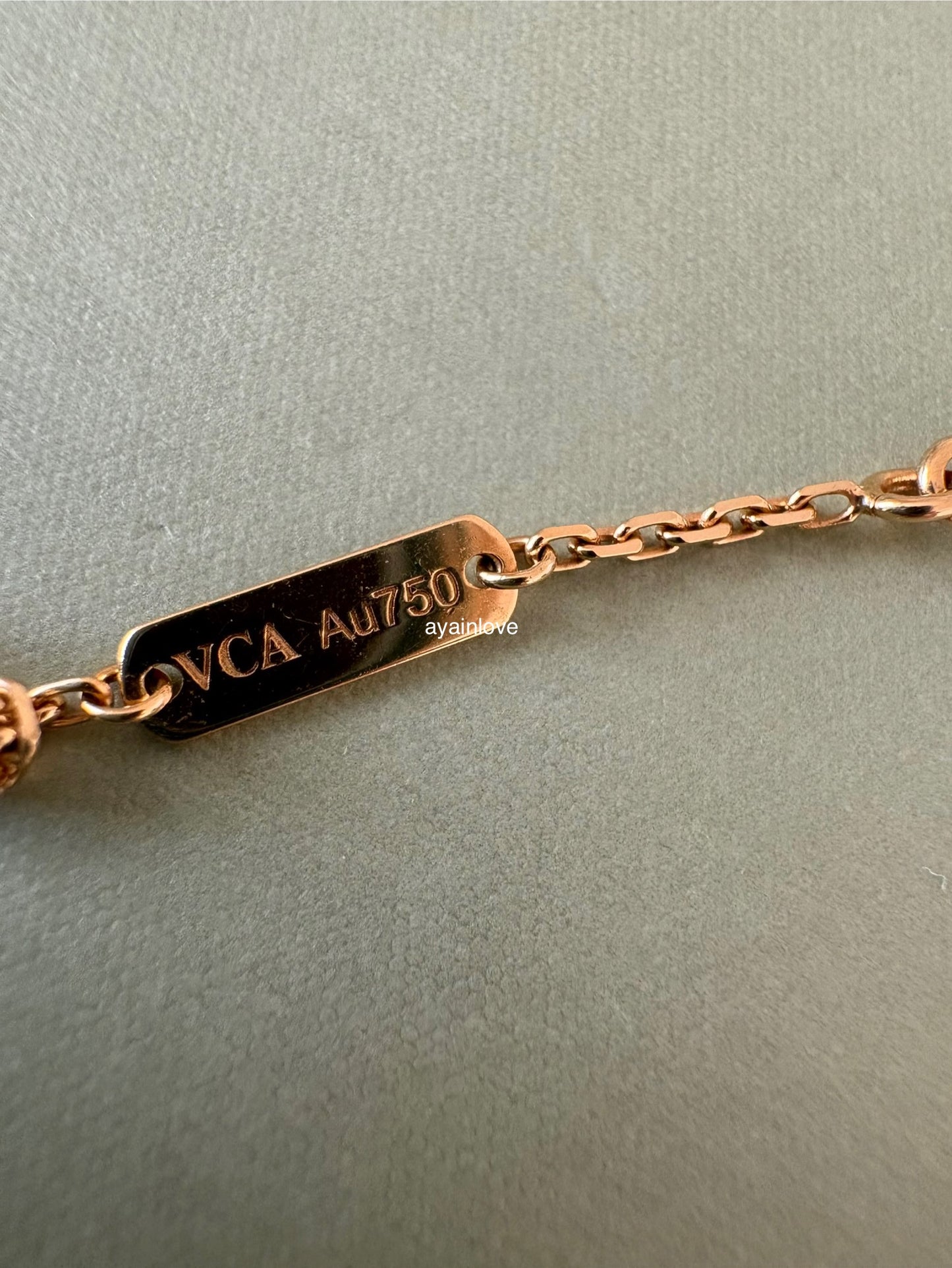 VAN CLEEF ARPELS VCA 18KT Yellow Gold Guilloche Vintage Alhambra Pendant Necklace