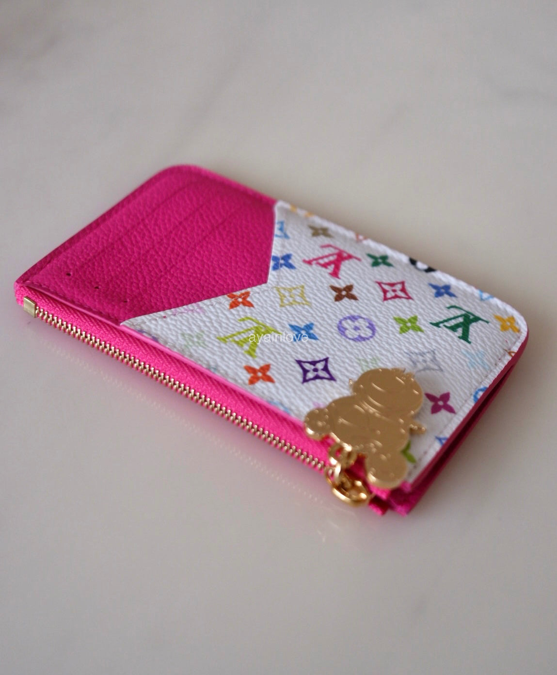 LOUIS VUITTON LV x TM Murakami Kawaii Pink Romy Cardholder