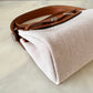 HERMES Herbag Mini Zip 20 Vache Hunter Ecru Beige/Fauve Palladium Hardware W Stamp