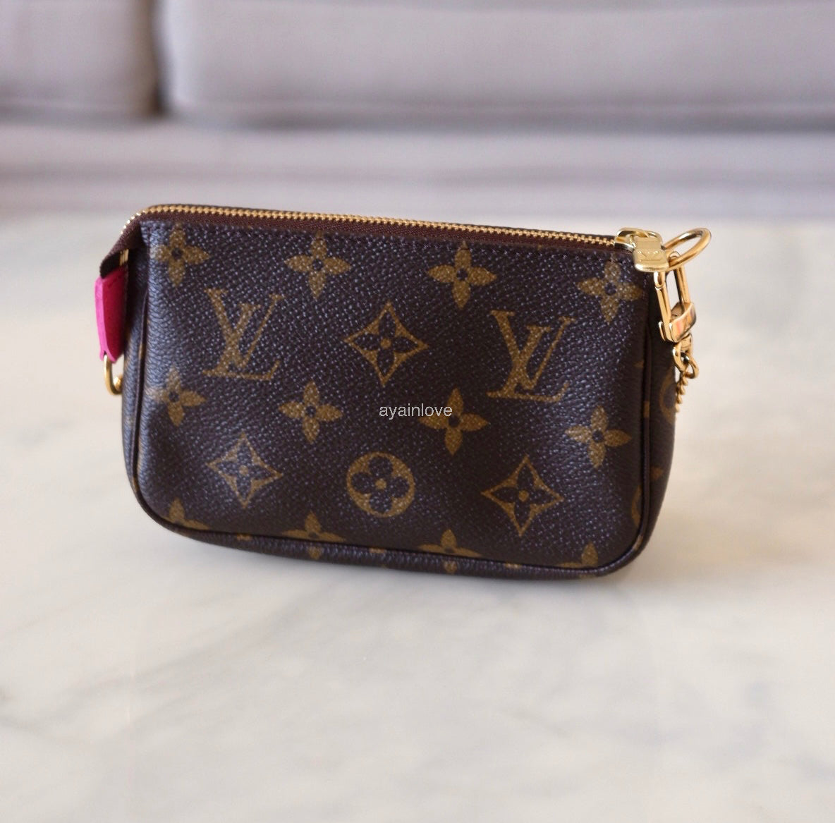 LOUIS VUITTON LV Holiday Limited Edition Vivienne Seoul Korea Animation 2022 Mini Pochette Monogram Gold Hardware