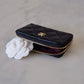 CHANEL Black Lamb Skin Zip Card Holder Gold Hardware