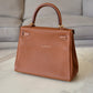 HERMES Kelly 25 Gold Togo Retourne Gold Hardware D Stamp