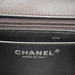 CHANEL Black Classic Quilted Square Mini Flap Bag Silver Hardware