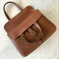 HERMES Halzan 25 Gold Clemence Palladium Hardware B Stamp