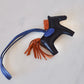 HERMES Rodeo PM Tricolour Black/Gold/Bleu Saphir Bag Charm