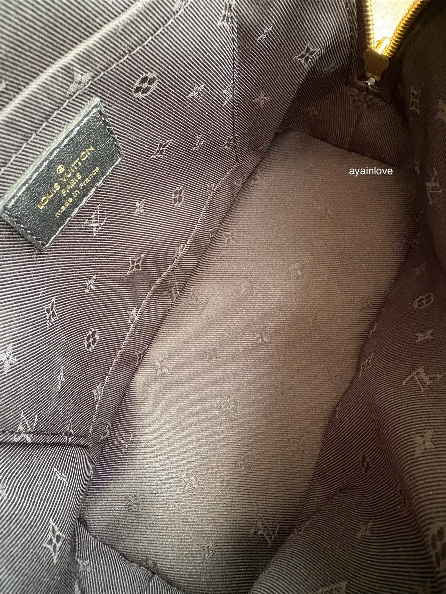 LOUIS VUITTON LV Alma BB Black Calfskin Bubblegram Bag Gold Hardware