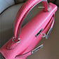 HERMES Mini Kelly 20 Pink Rose Lipstick Chèvre Mysore Palladium Hardware D Stamp