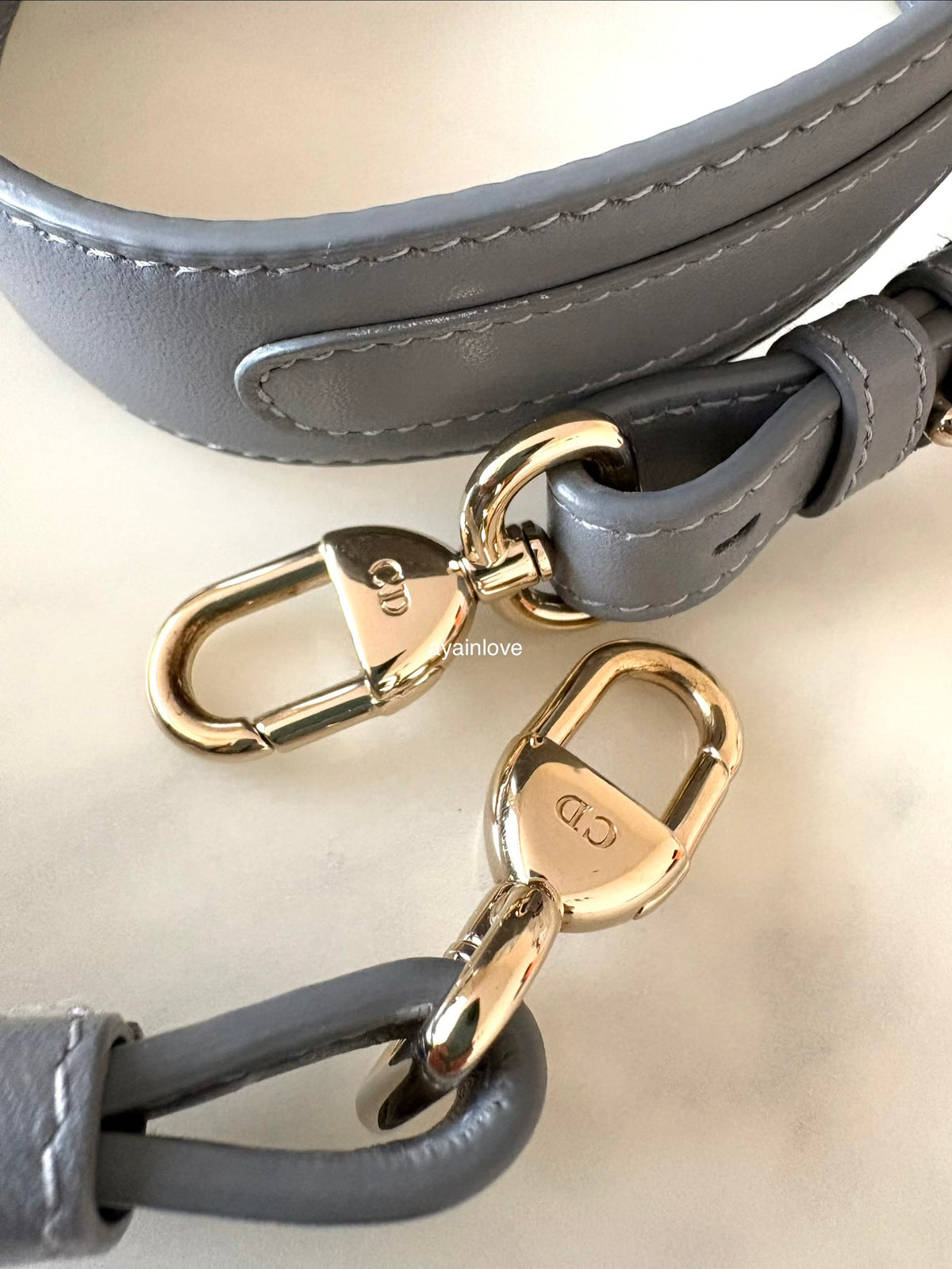 DIOR Small Lady Dior Grey Cannage Lambskin My ABCDior Bag