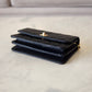 CHANEL 23S Black Caviar Wallet on Chain with Bag Charm Gold Hardware