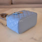 CHANEL 22S Pick Me Up Blue Caviar Top Handle Script Vanity Gold Hardware