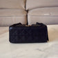 CHANEL 25 Mini Black Caviar Microchipped Bag Gold Hardware