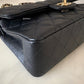 CHANEL Black Caviar Quilted Small Classic Flap Bag Gold Hardware