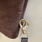 CHANEL 26C Dark Brown Suede Calfskin Medium 25 Bag Gold Hardware
