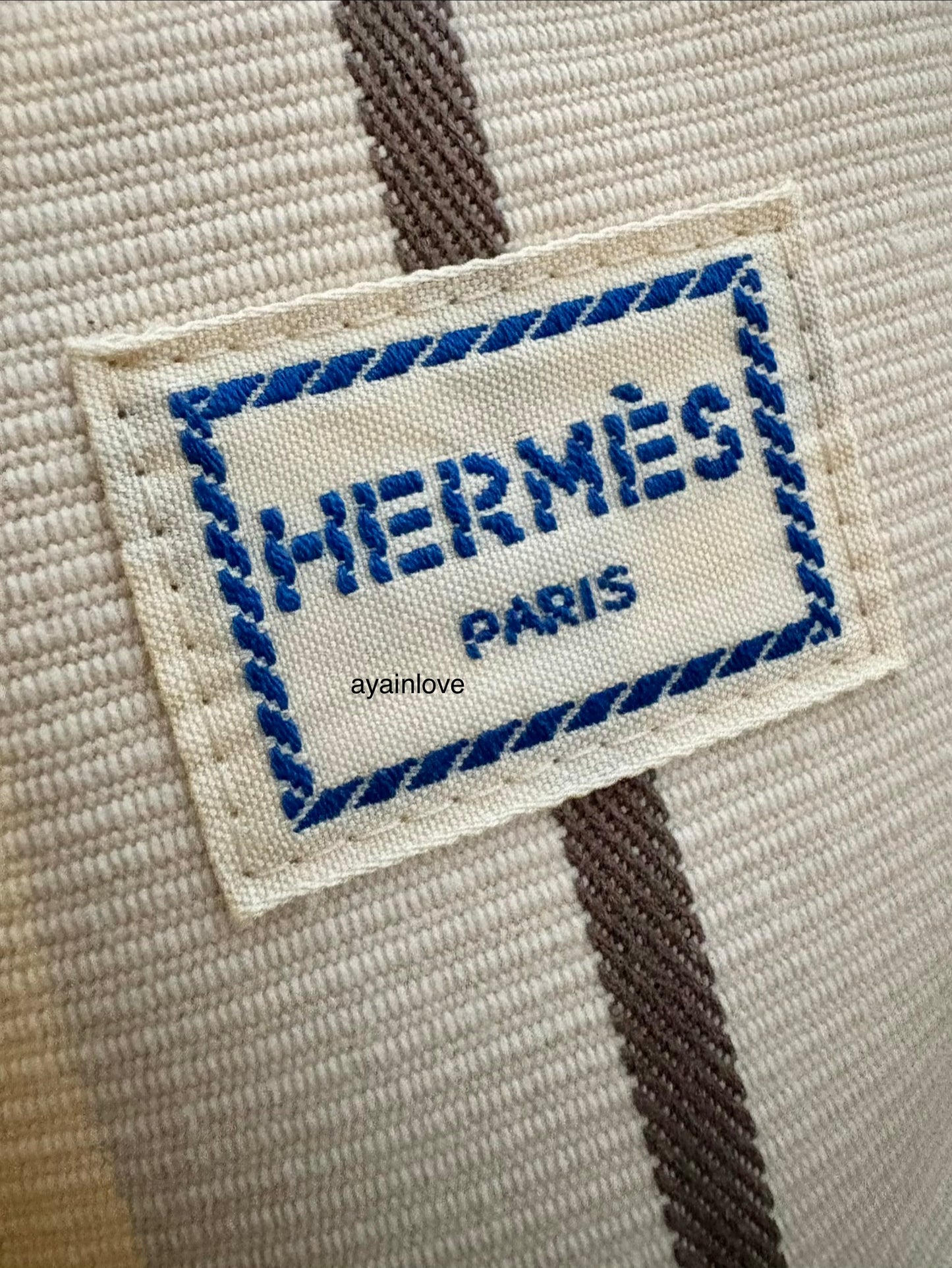 HERMES Bolide Mini Pouch Rocabar Blue Etoupe