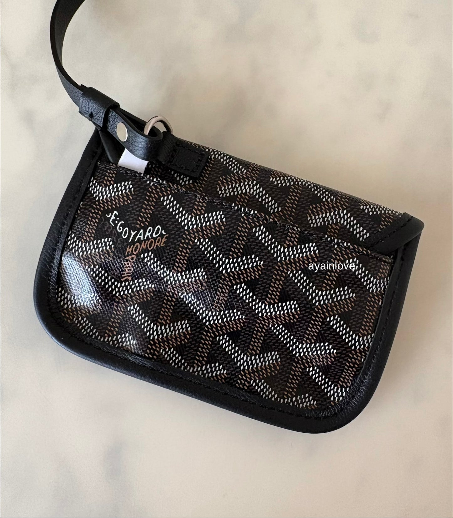 GOYARD Anjou Mini Goyardline Canvas/Calfskin Reversible Tote Bag