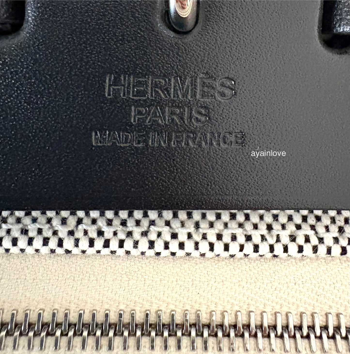 HERMES Herbag Zip 31 Vache Hunter Ecru Noir Palladium Hardware U Stamp