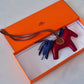 HERMES Rodeo PM Tricolour Rubis/Blue Sapphire/Fauve Bag Charm
