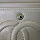 CHANEL 19S Iridescent Beige Lambskin Medium/Large Classic Flap Light Gold Hardware