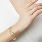 Van Cleef Arpels VCA 5 Motifs Bracelet Guilloche 18KT Yellow Gold Vintage Alhambra