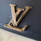 LOUIS VUITTON Black Calfskin Louise Pochette Clutch GM Bag