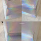 CHANEL 14K Limited Edition Runway Iridescent Silver Goatskin Lait de Coco Milk Carton Bag Shiny Ruthenium Hardware