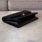 CHANEL Black Lambskin Turnlock Quilted Medium Half Flap Bag Gold Hardware