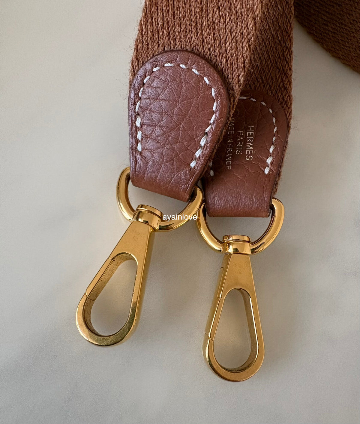HERMES Mini Evelyne TPM 16 Amazone Gold Clemence Gold Hardware Z Stamp