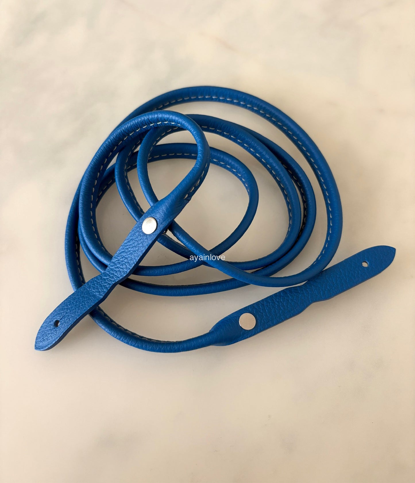 GOYARD Plumet Pocket Wallet Bag Sky Blue Goyardine Canvas