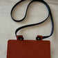 HERMES Constance Blue Marine Shiny Alligator Bicolor Verso Cuivre Long Wallet To Go Rose Gold Hardware