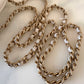 CHANEL 21S Light Beige Caviar Top Handle Rectangular Mini Bag Gold Hardware