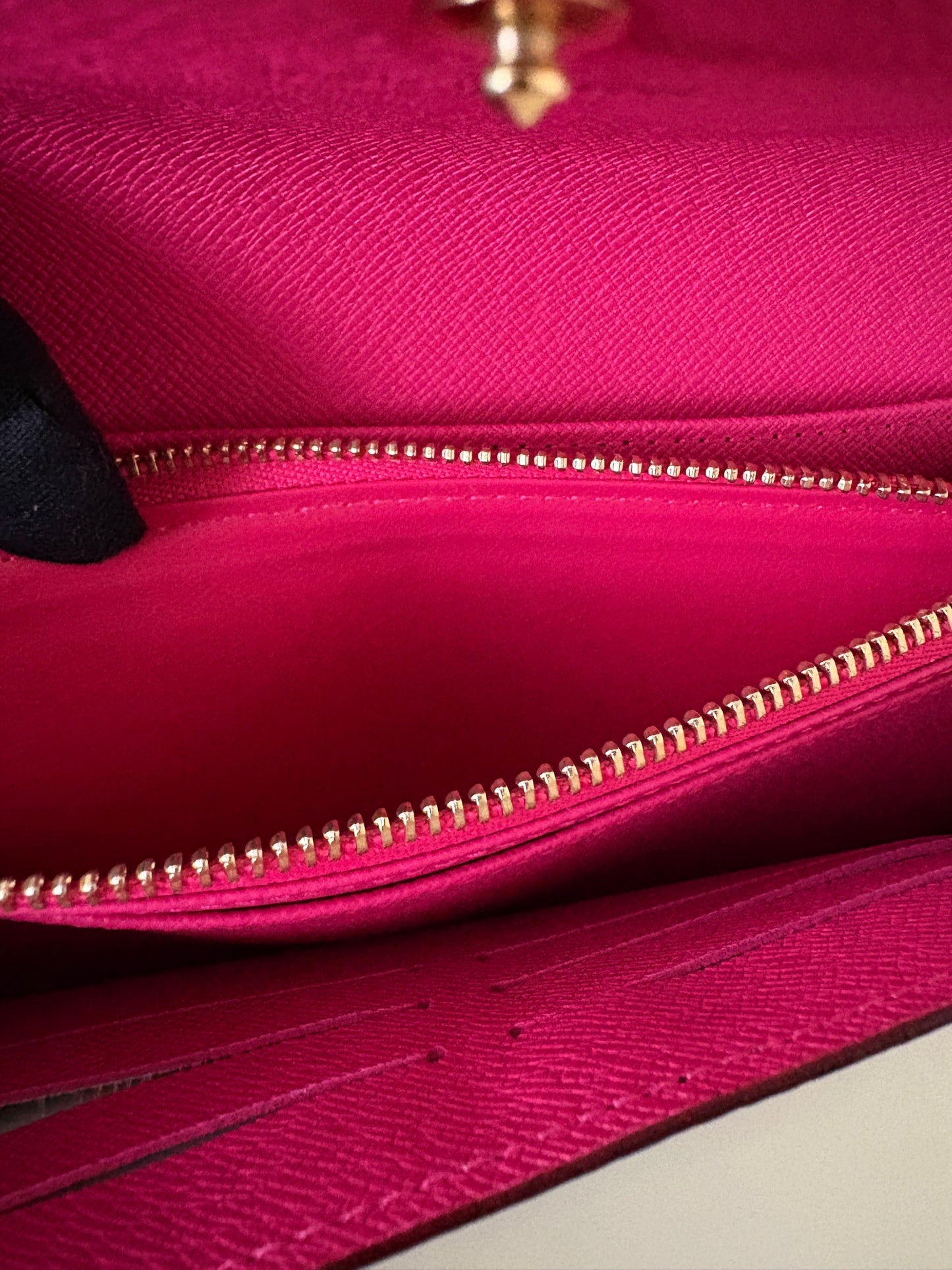 LOUIS VUITTON LV Black Murakami Multicolour Sarah Wallet Gold Hardware