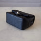 CHANEL 17B Black Caviar (Burgundy Interior) Quilted Square Mini Flap Bag Silver Hardware