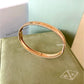 Van Cleef Arpels VCA Signature Perlee 18KT Rose Gold Bracelet Size Large