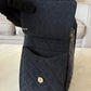 CHANEL 26P Black Washed Denim Small 25 Bag Gold Hardware