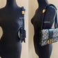 DIOR Montaigne 30 Blue Oblique Jacquard Medium Flap Bag Gold Hardware